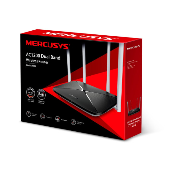 Mercusys AC12 AC1200 Dual Band WiFi Router