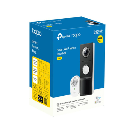 TP-Link Tapo D235 5MP Video Doorbell Security Camera