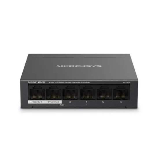 Mercusys MS106LP 6-Port 10/100Mbps PoE Desktop Switch