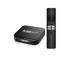 TX200 Pro 40K UHD Android TV Box with Voice Control Remote