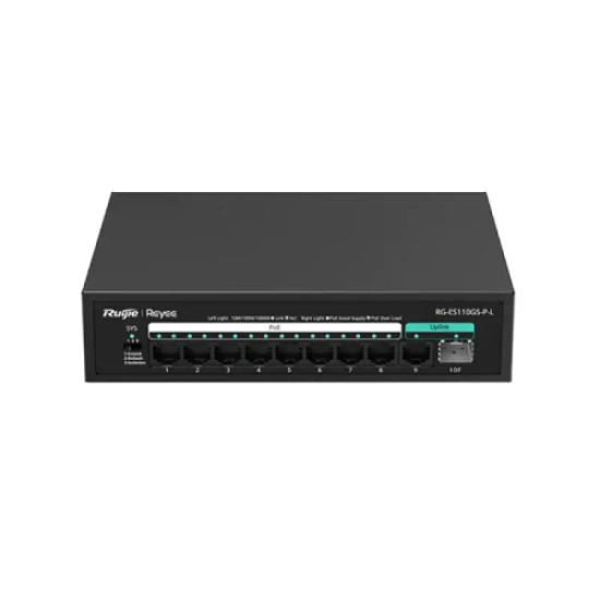 Ruijie RG-ES110GS-P-L 10-Port 10/100/1000 Mbps PoE Switch